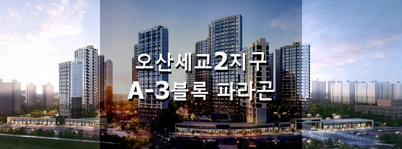 경기도 분양 아파트 오산세교2지구 A-3블록 파라곤 분양 정보 및 청약결과
