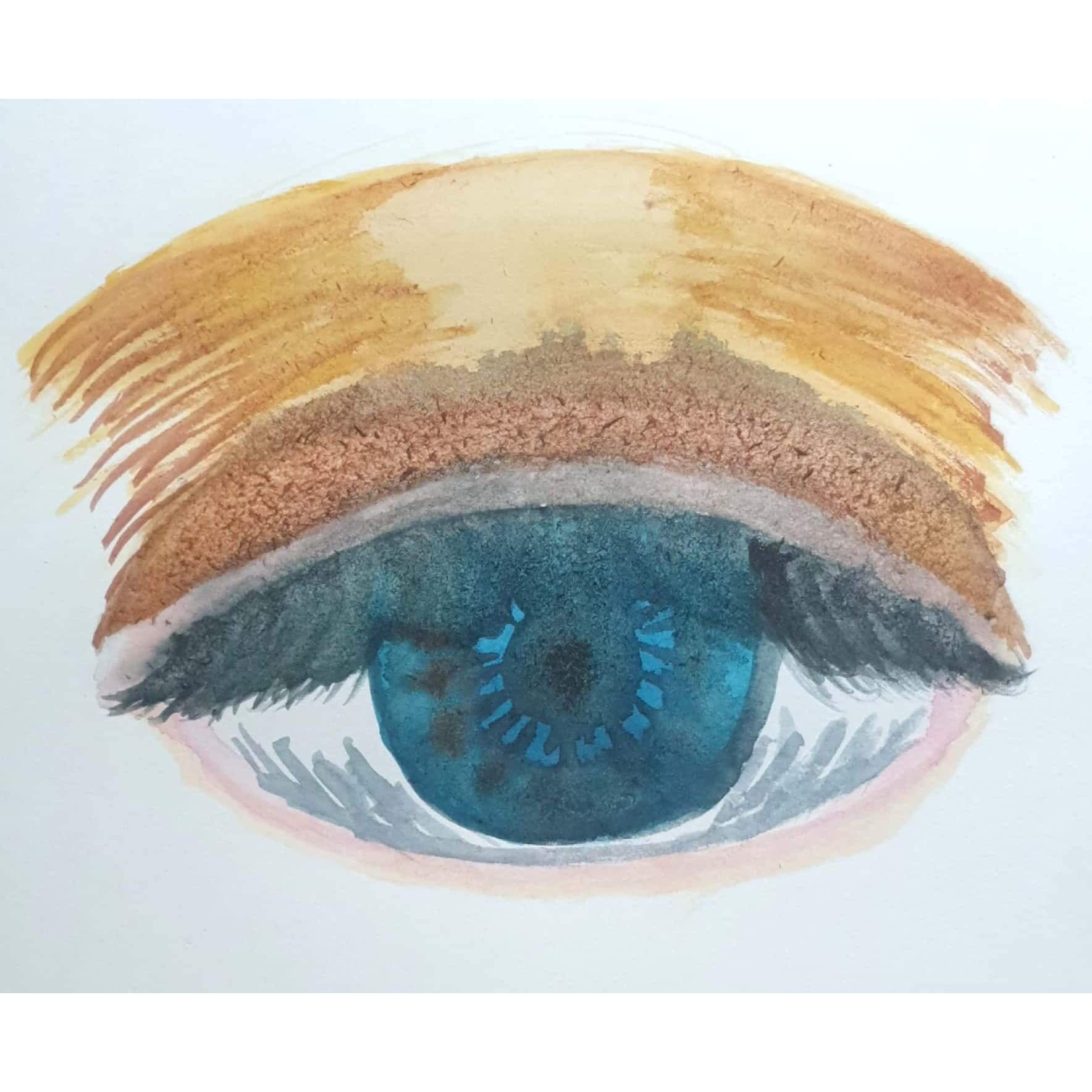  Ocean Eye 바다 눈 / 일러스트 그림 드로잉 / 눈 그리기