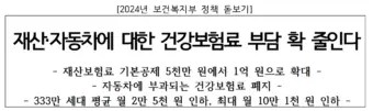 재산보험료 기본공제 확대에 따라, 330만 세대의 재산보험료가 평균 9만 2천원에서 6만 8천원으로 인하될 것으로 예상된다.