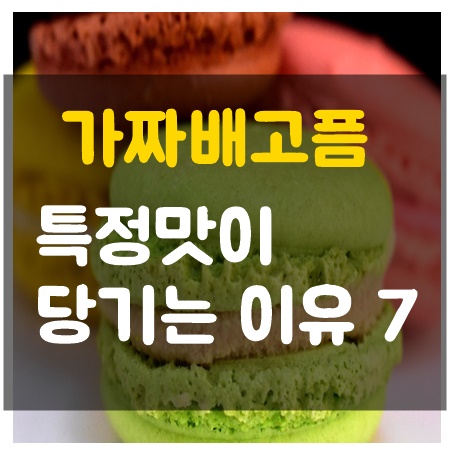 가짜배고픔 주의 ! 특정맛이 당기는 진짜이유 7가지