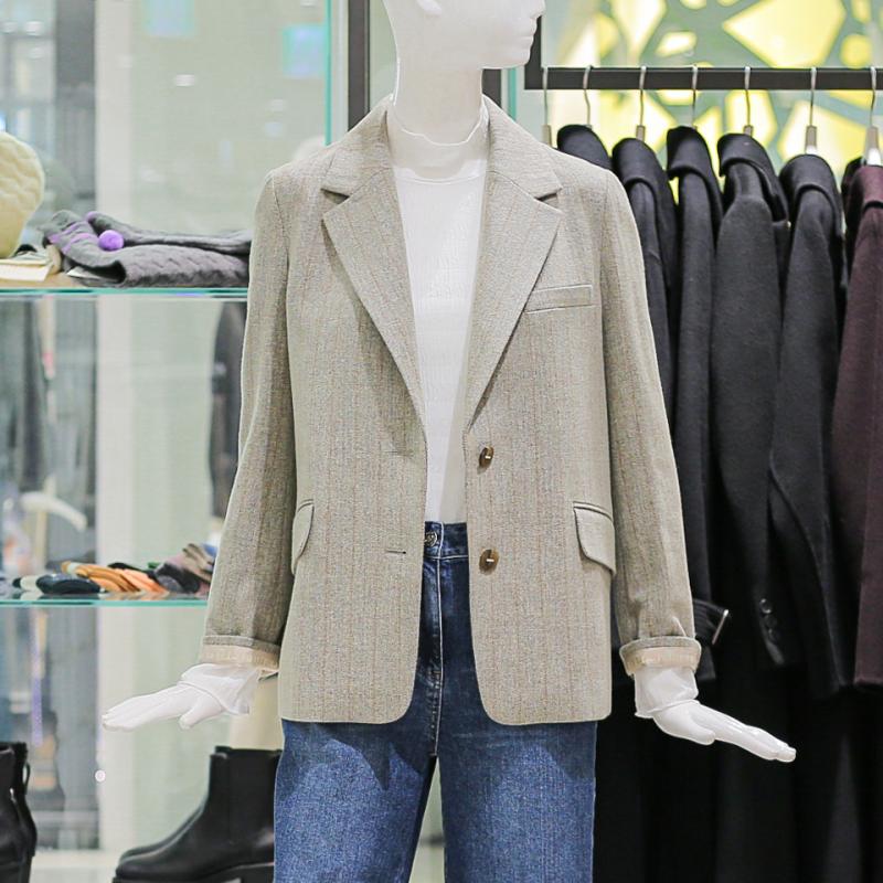 ZOOC 헤링본 싱글 봄 자켓 Z221MSF102