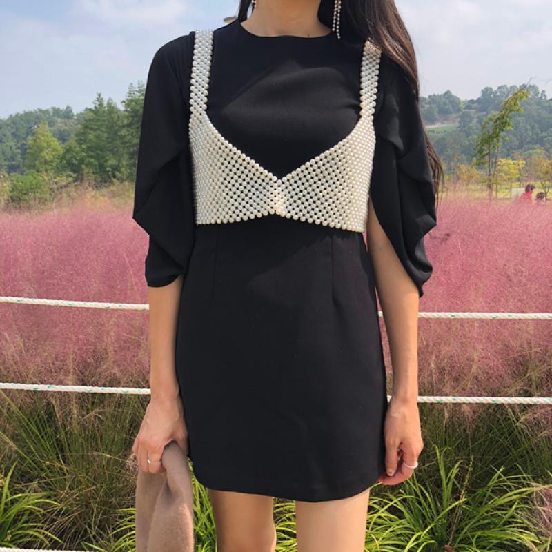 진주 뷔스티에 탑