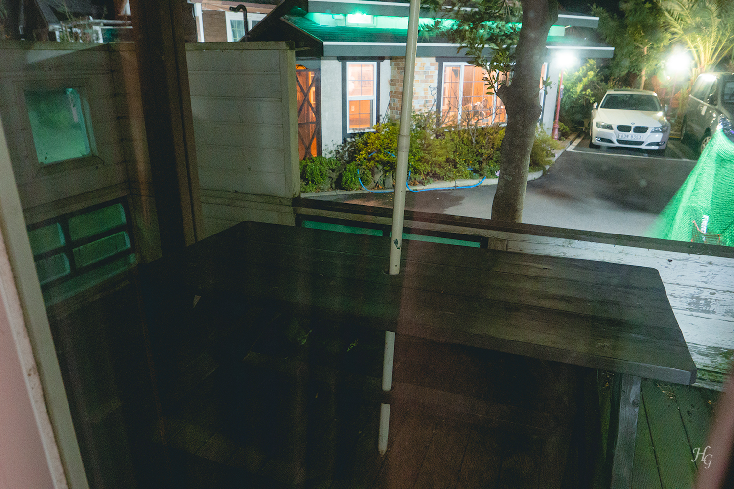 제주 한림읍 협재로 숙소 라파로마 휴양펜션 야외 데크