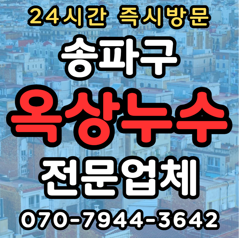 송파구 옥상누수 해결1