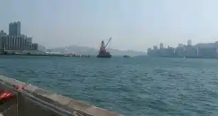침사추이 산책로 해변