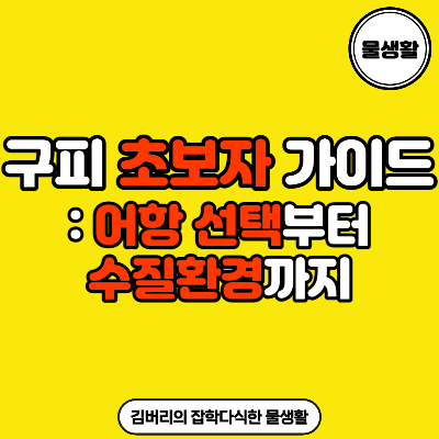  구피 키우기: 초보자 가이드