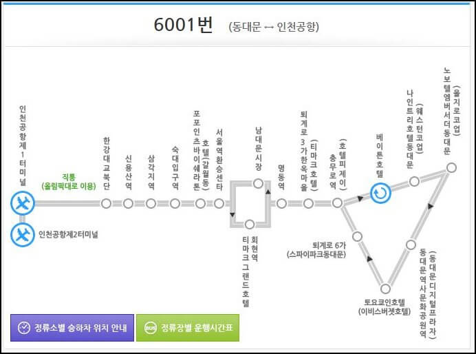 6001번 노선