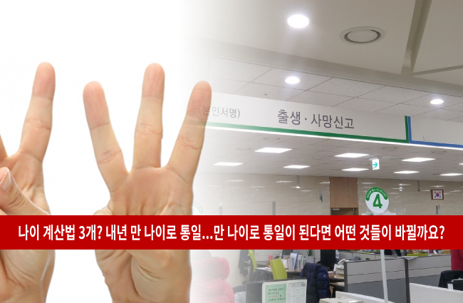  만 나이 통일 폐지 도입