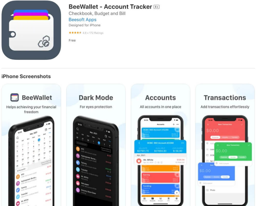 BeeWallet - Account Tracker