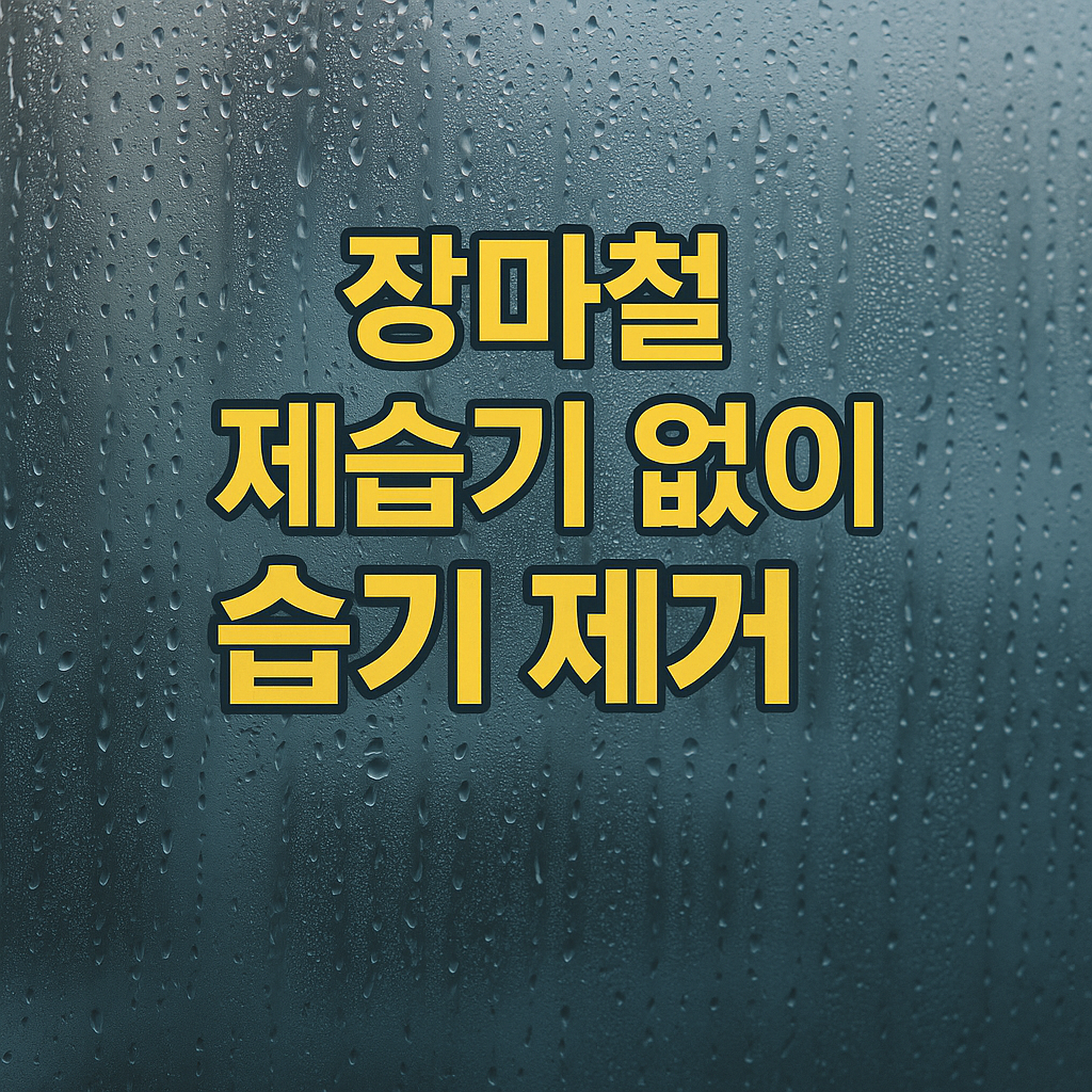 장마철 제습기 없이 습기 제거하는 방법