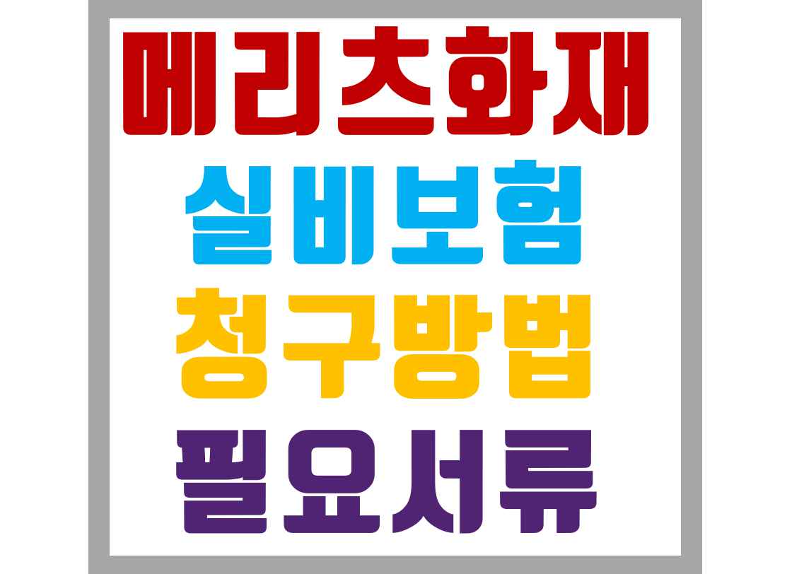 하나손해보험 실비 메리츠화재 현대해상 착한보험 실비보험 참고바랍니다 6