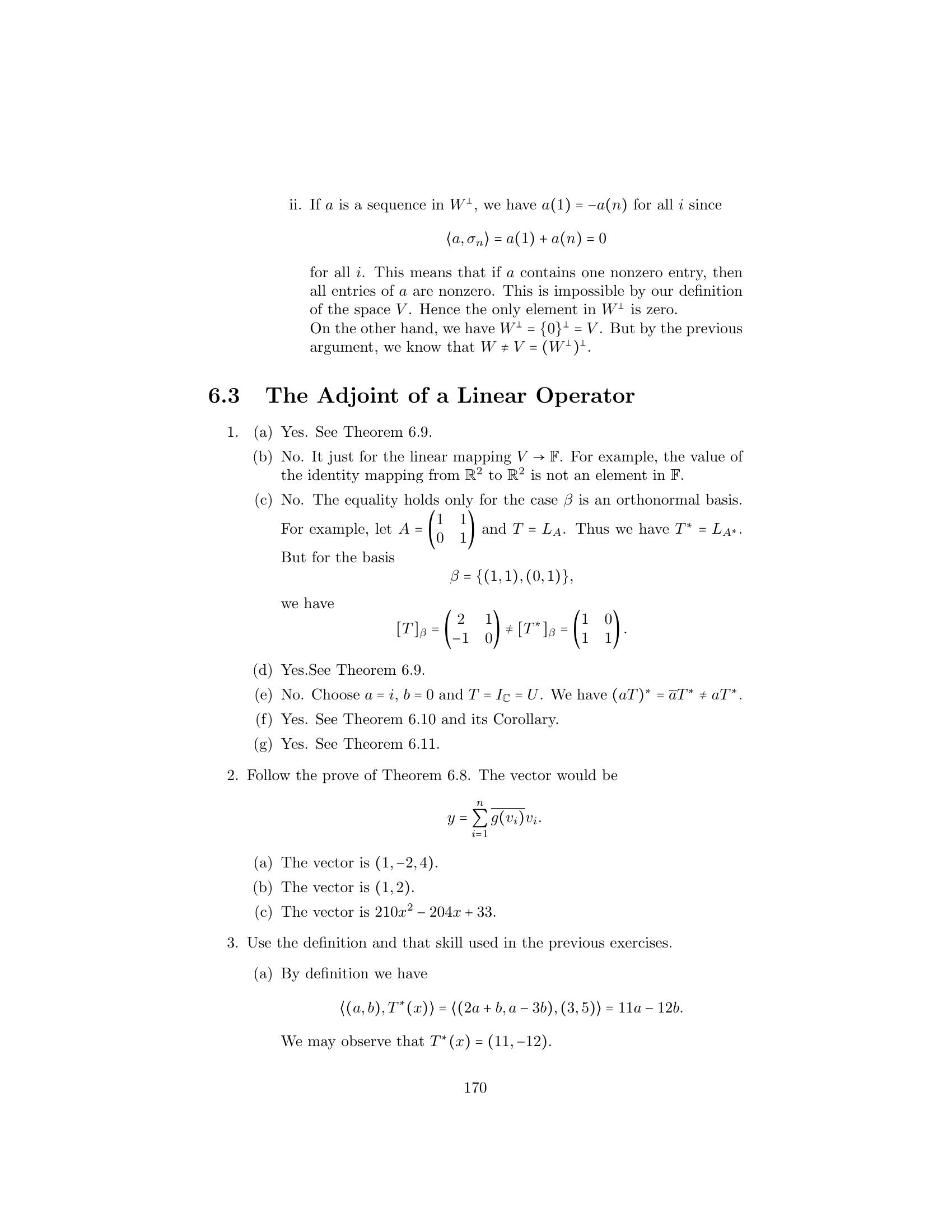 Solutions To Linear Algebra Stephen H Friedberg Fourth Edition Chapter 6