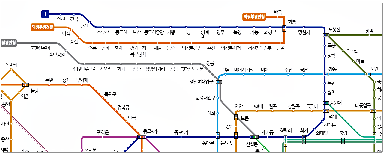 지하철 노선도