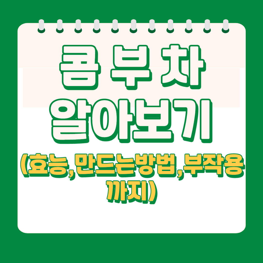  콤부차 알아보기(효능,만드는 방법,부작용)