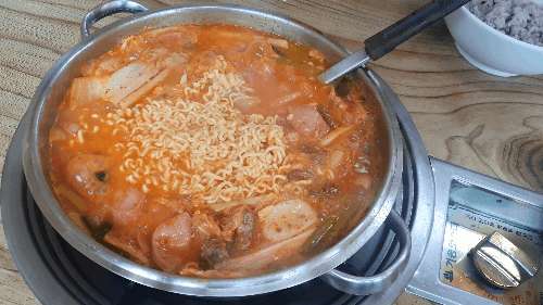 부대찌개 스테이크