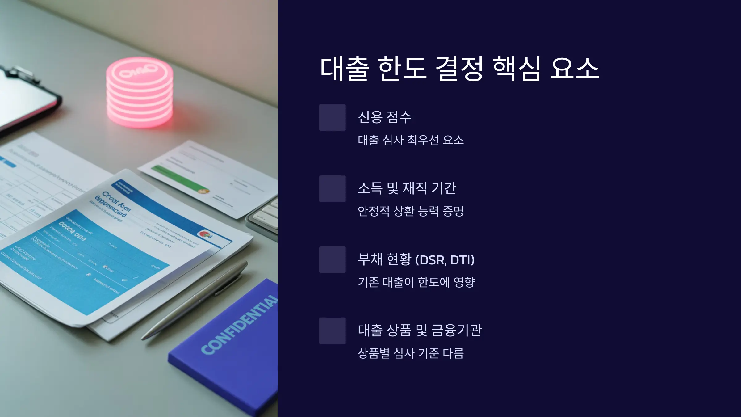 내 대출 한도는 어떻게 결정될까? – 핵심 요소 완전 분석