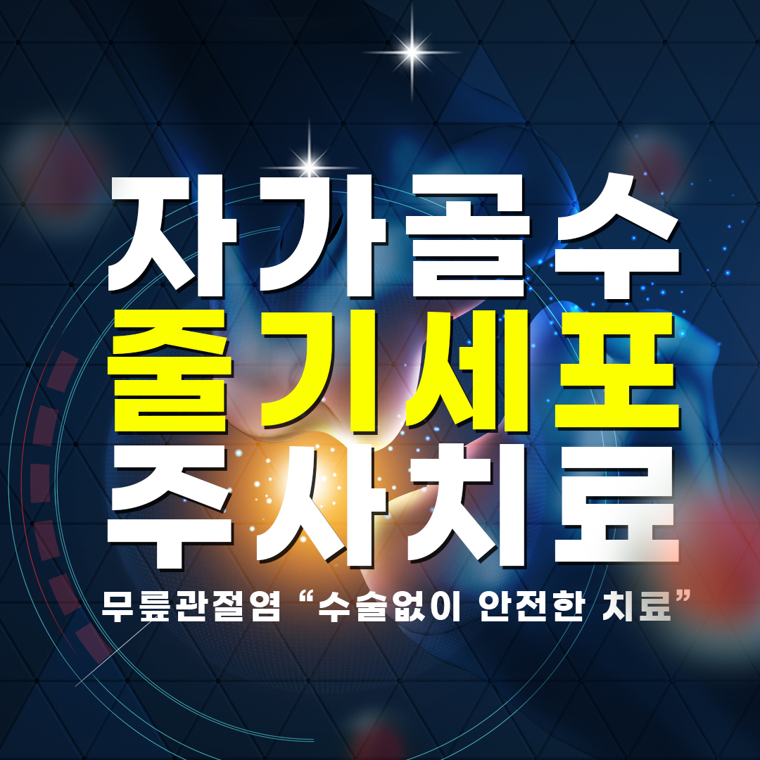  은평구 자가골수줄기세포 주사의 효과와 안전성