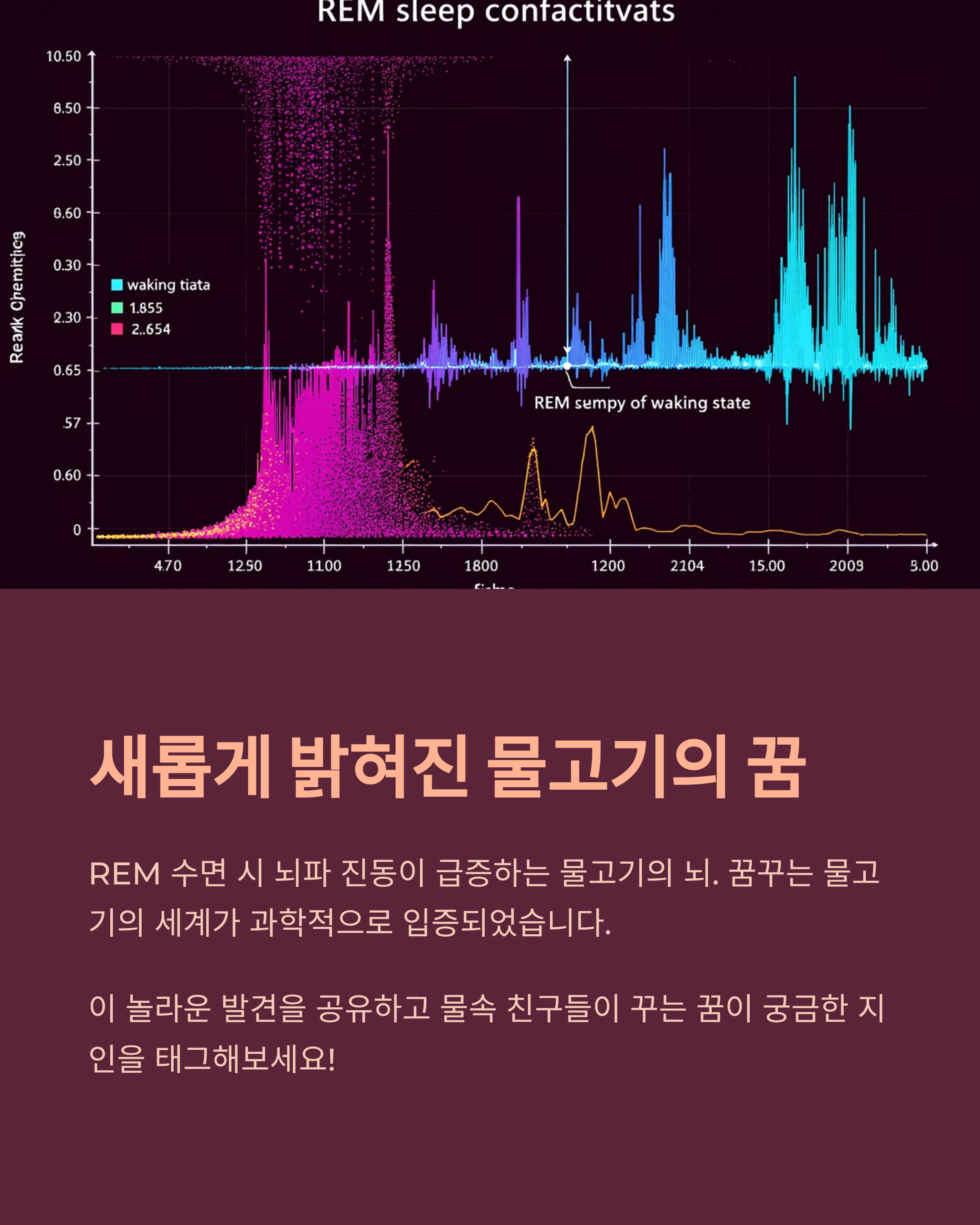 풍부한 환경이 제공된 수족관의 모습