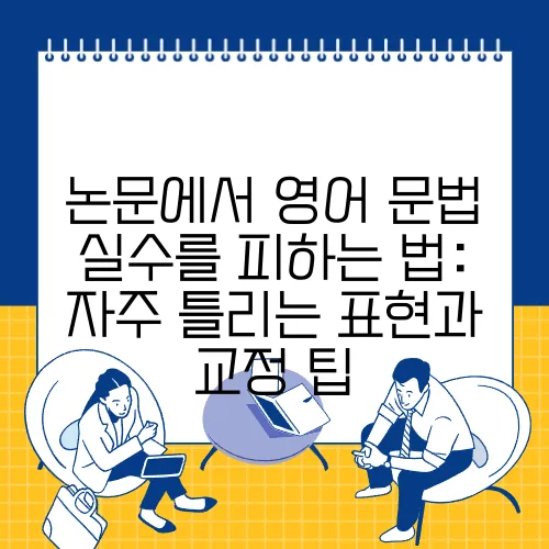 논문에서 영어 문법 실수를 피하는 법: 자주 틀리는 표현과 교정 팁