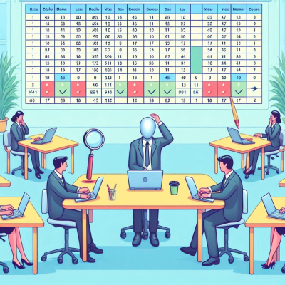 빌딩들이 데이터와 연결되어 있는 복잡한 작업 환경을 나타낸 이미지입니다.