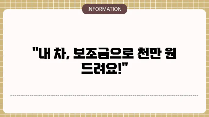 4등급 차량 조기 폐차의 의의