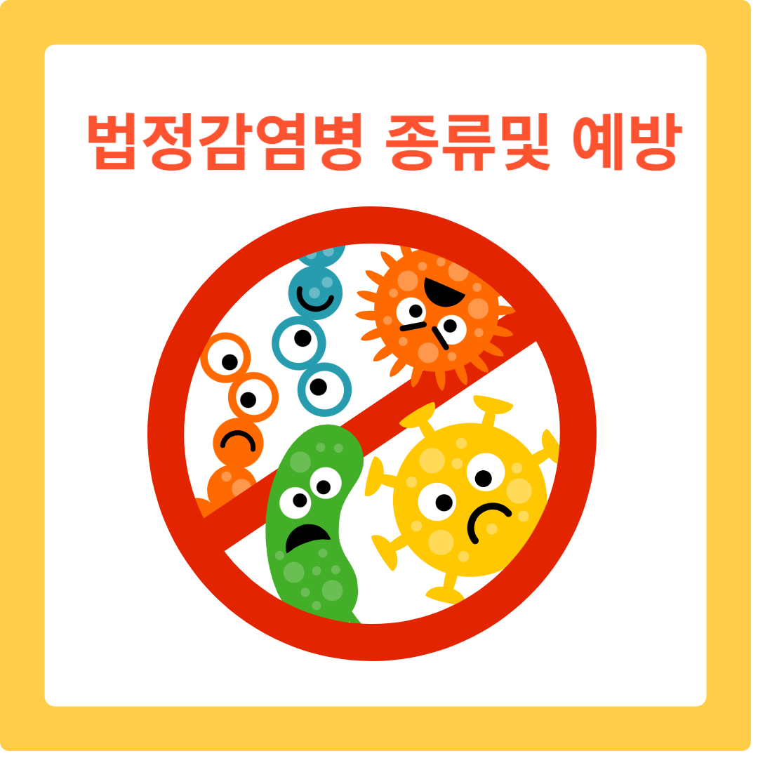  1급 2급 3급 4급 법정감염병 종류와 예방 관리