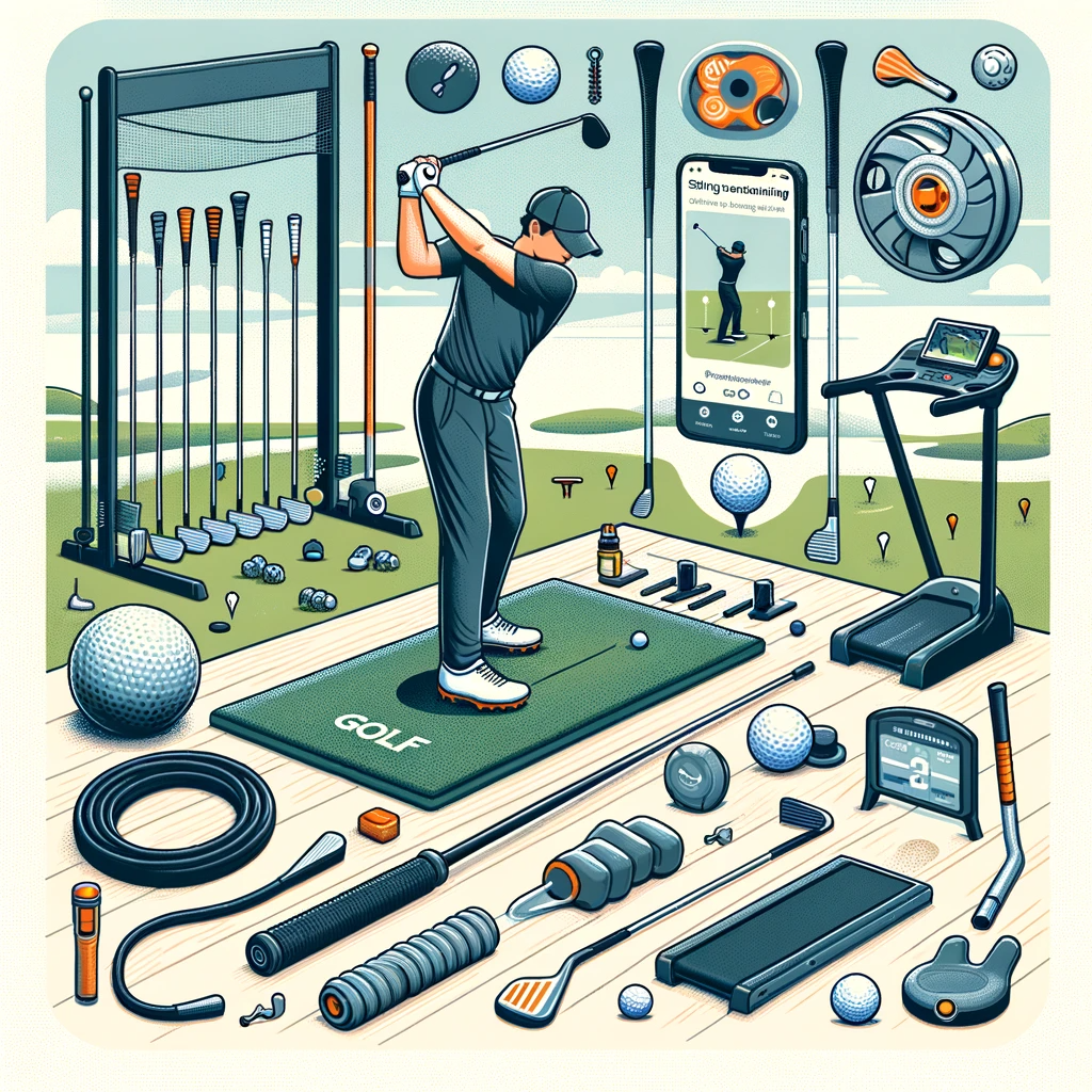 골프 트레이닝 에이드와 효과적인 연습 도구: 실력 향상을 위한 핵심 전략 - 효과적인 골프 연습 도구: 스윙 훈련 도구&#44; 체력 향상 도구&#44; 심리 강화 도구