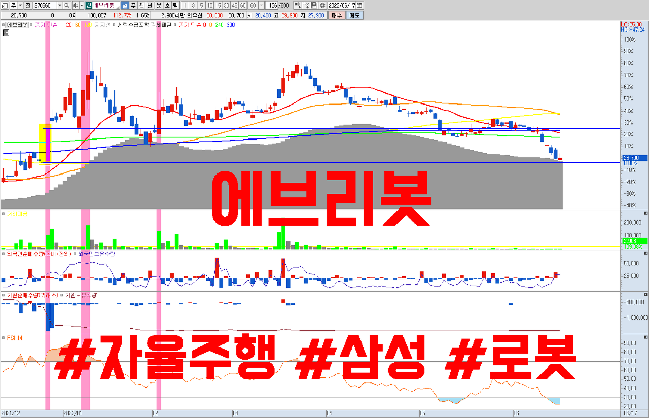  로봇 관련주 에브리봇 주가 전망 | 삼성전자 , 자율주행 , AI 관련주이자 낙폭과대주로써 기술적 반등 전망.