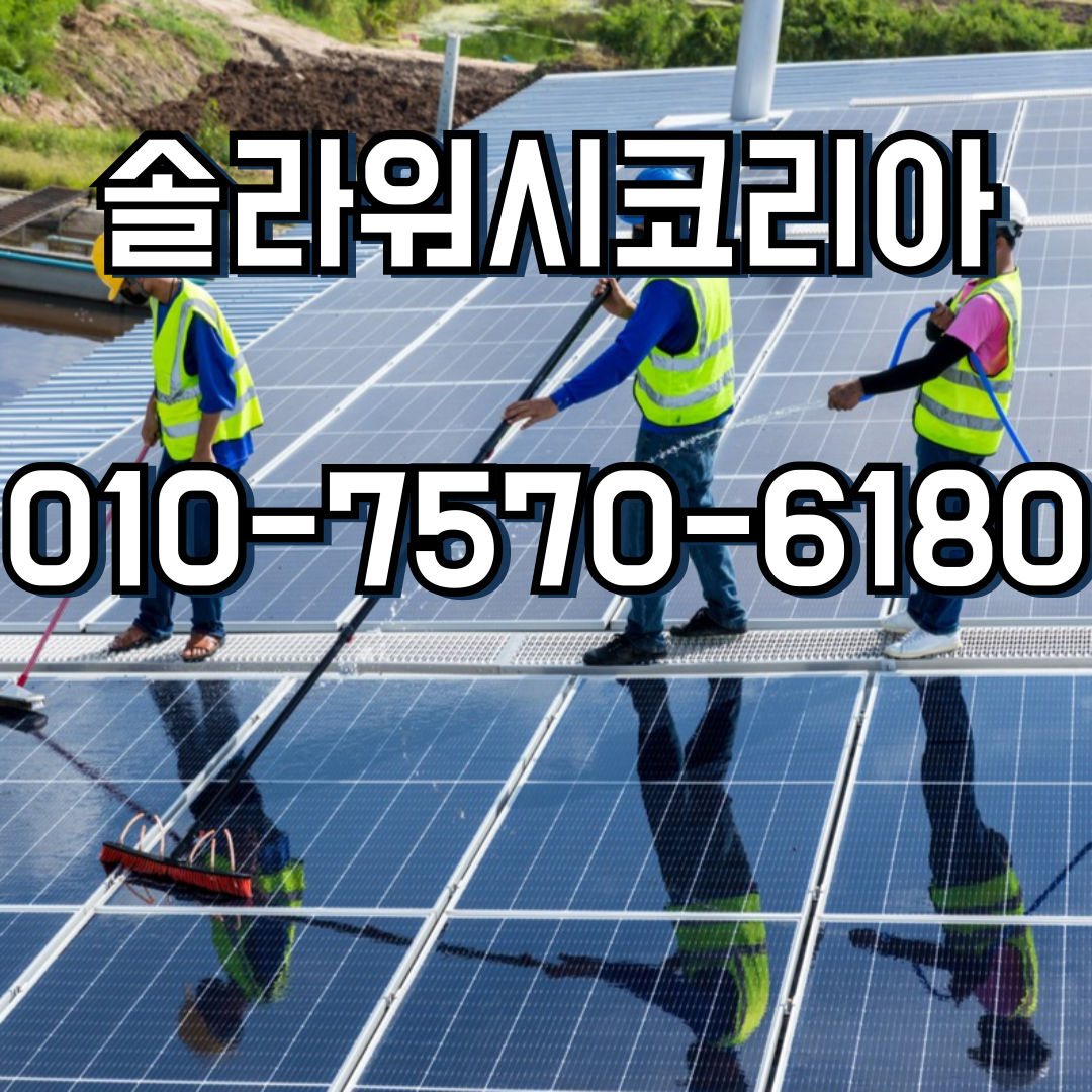 솔라워시코리아 태양광 패널 청소
