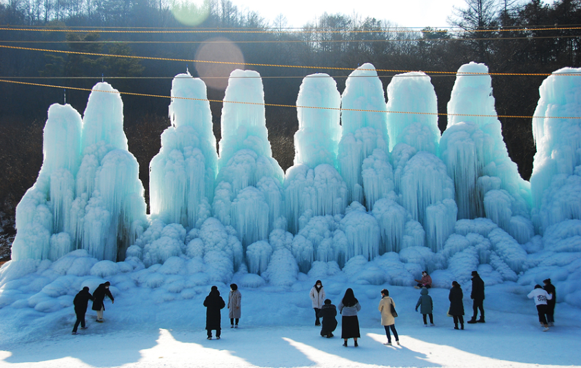 칠갑산 얼음분수 축제