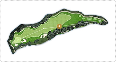 스카이뷰CC 아웃 코스 1번 홀
