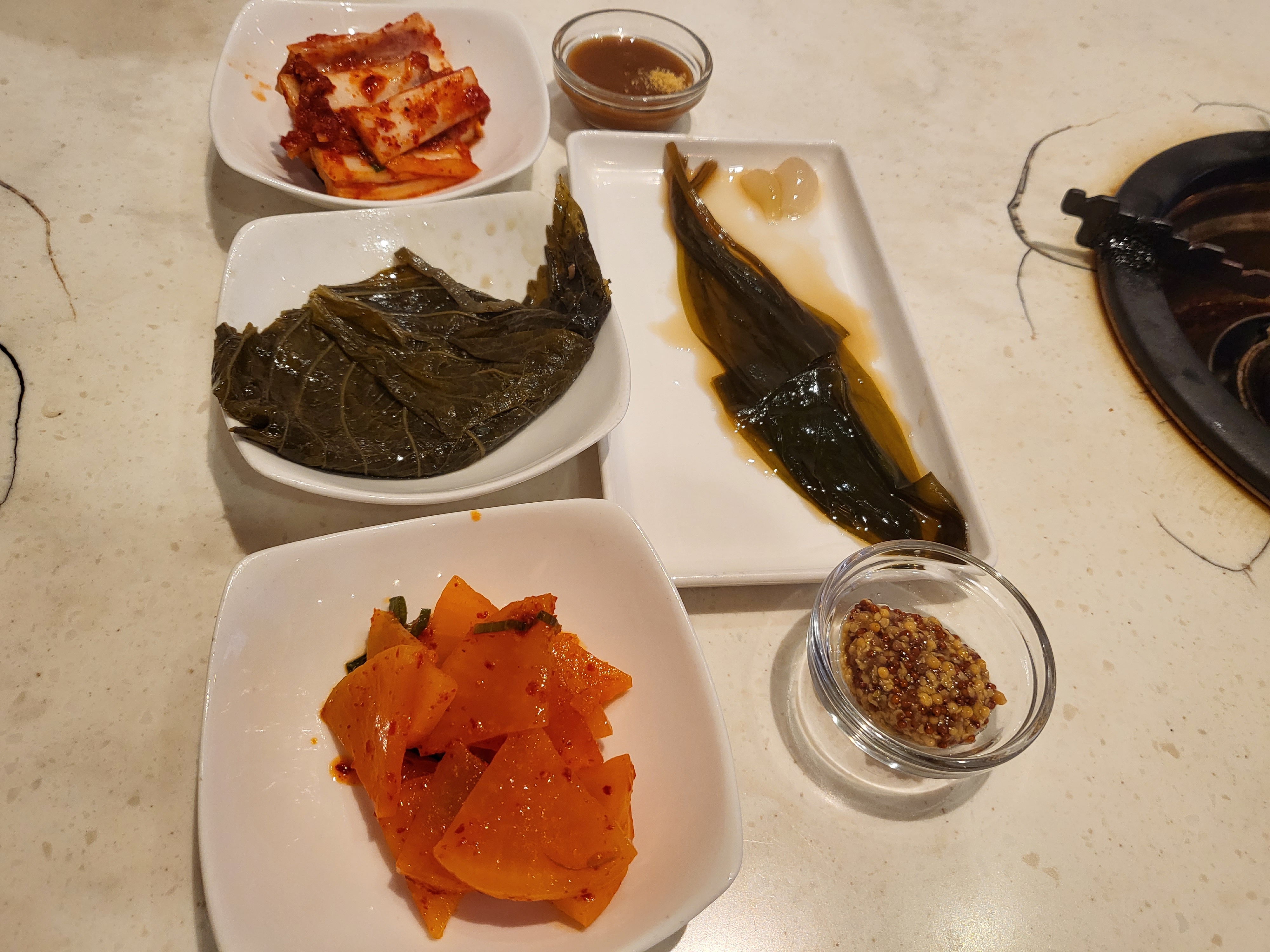 깻잎짱아찌-명이나물-단무지무침