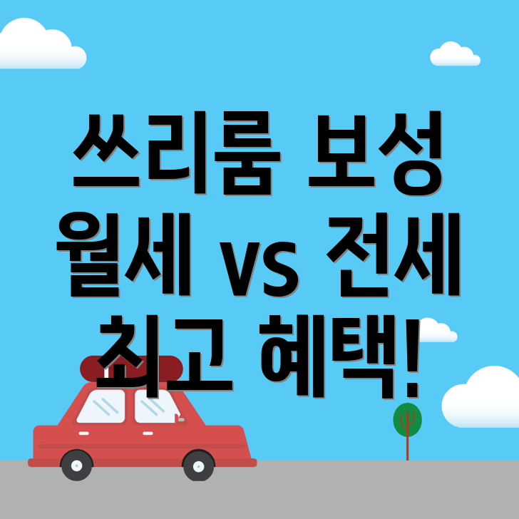 보성군 노동면 쓰리룸 월세