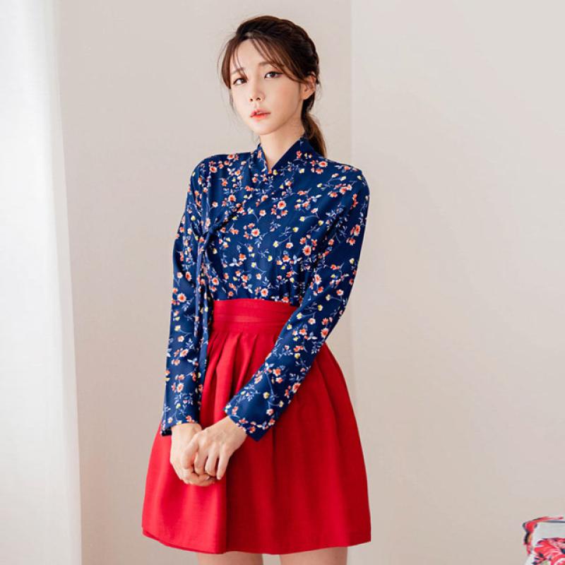 츄샵 서리 미니 허리치마 벚꽃여행ver