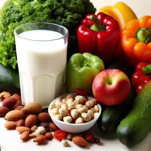 채소-과일-견과류-우유