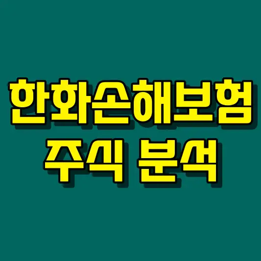 한화손해보험 주식 분석