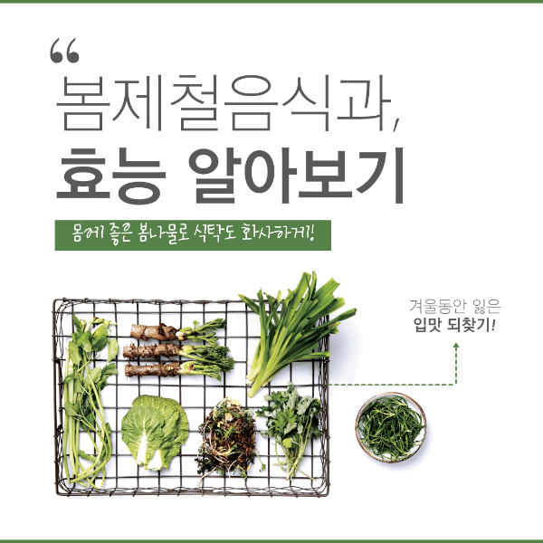  봄 제철음식과 효능 알아보기