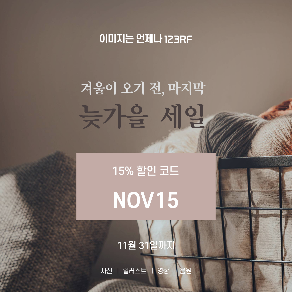  겨울이 오기 전, 마지막 늦가을 세일 