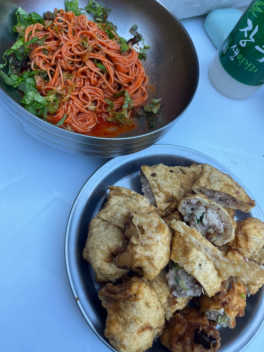  동묘 시장 숨어있는 맛집 고기튀김!