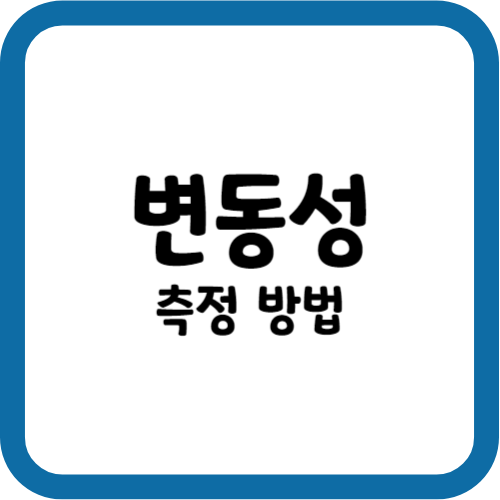 변동성 측정 방법