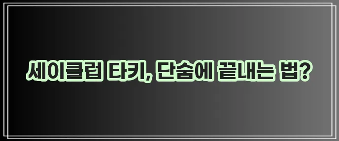 세이클럽 타키 설치 이렇게 하면 정말 쉬워요!