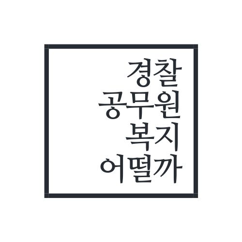 경찰공무원 복지 얼마나 좋을까(현직자의 이야기) 경찰공무원 복지 얼마나 좋을까(현직자의 이야기)