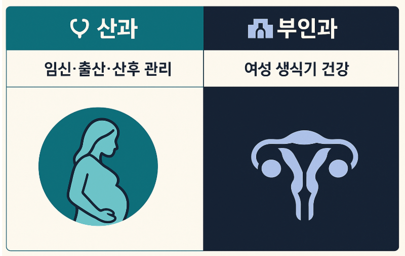 산과 부인과 차이