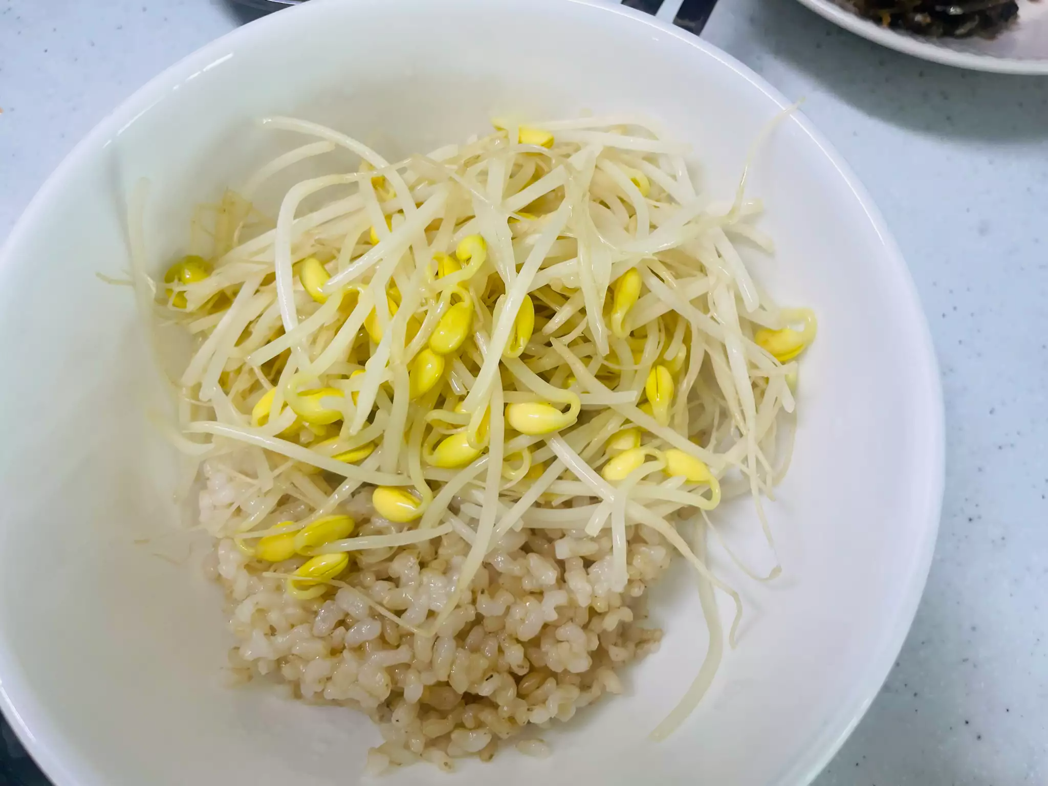 콩나물밥 만들기