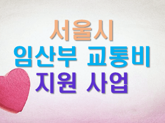  임산부 교통비 지원 사업 70만원 신청방법, 엄마북 돋움 사업