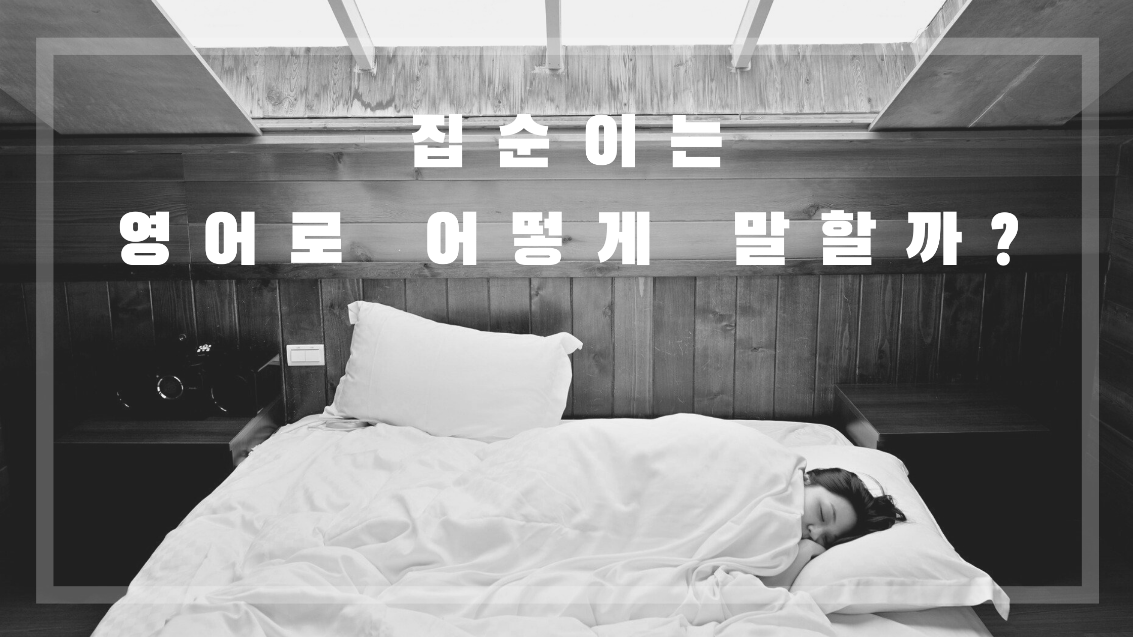 오늘의 영단어 2 /  " 집순이 " 영어로 어떻게 말할까? / 영단어 외우기