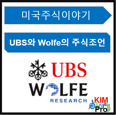  [미국주식] UBS와 Wolfe의 Top Pick Up주식