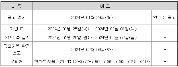 공모주 이에이트 수요예측 일정