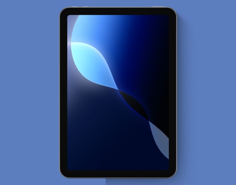 iPadOS 18 블루 배경화면