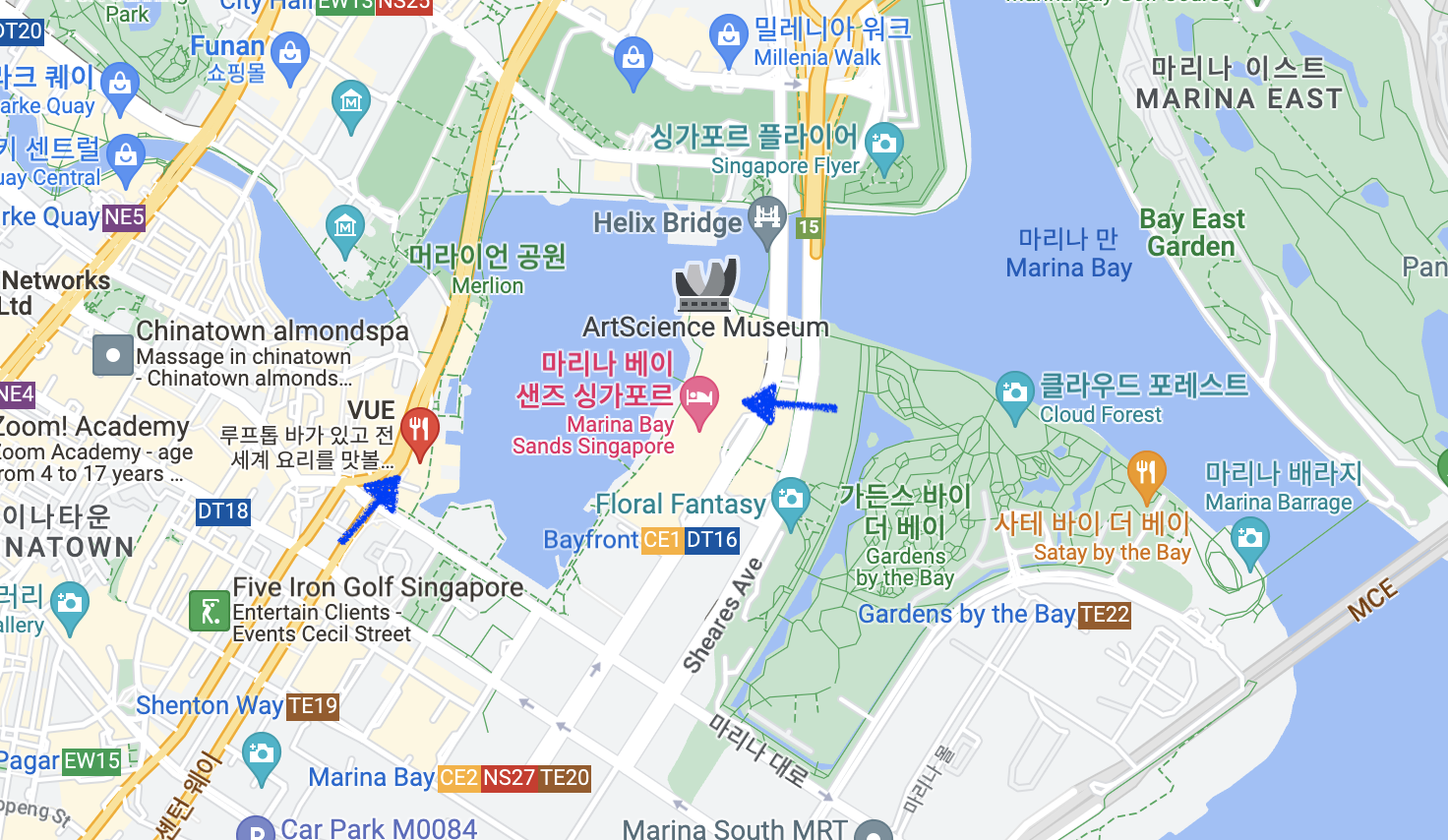 뷰(Vue)와 마리나 베이 센즈(Marina Bay Sands)